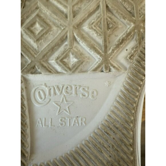 Converse Chuck Taylor All Star Hi White Leather Iridescent Unisex 9.5 ,M-557950C - Picture 7 of 16